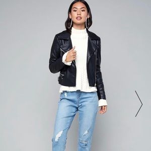 BEBE Quilted moto Jacket